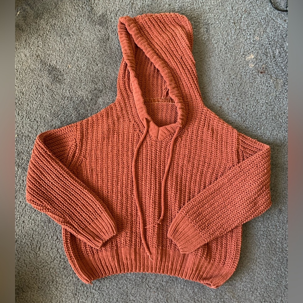 POL, chunky hooded sweater